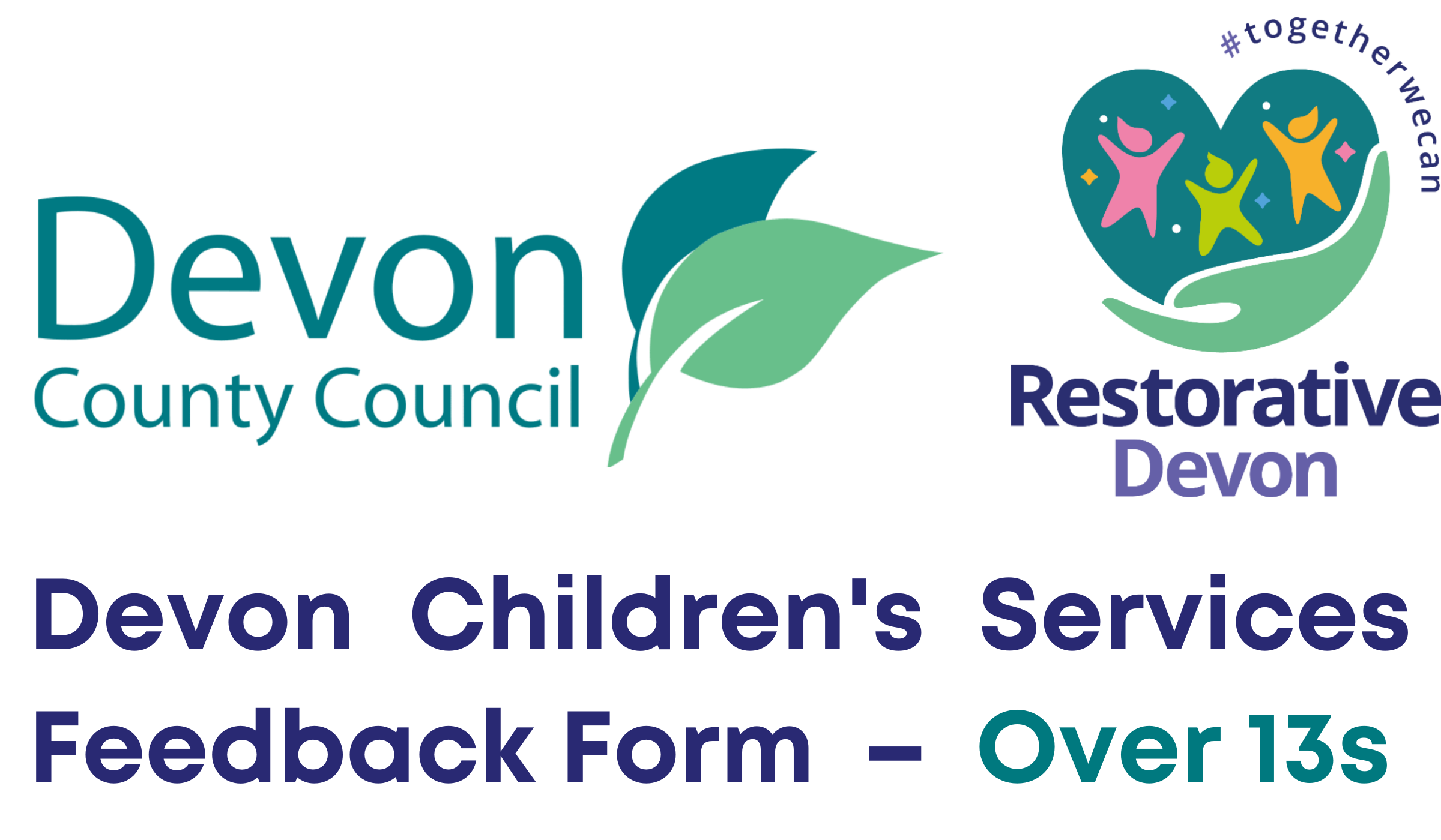 the Devon County Council logo and the Restorative Devon logo