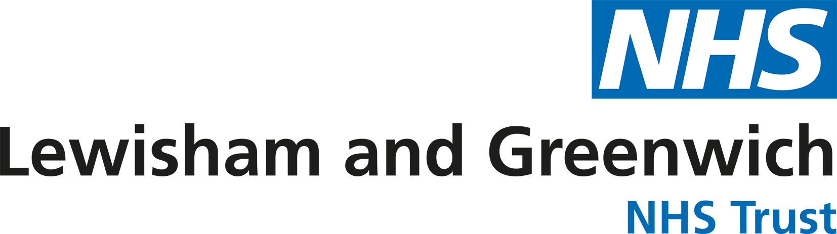 Lewisham and Greenwich NHS Trust logo.