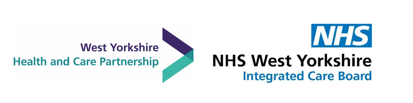 West Yorkshire Health and Care Partnership and NHS West Yorkshire Integrated Care Board Logos